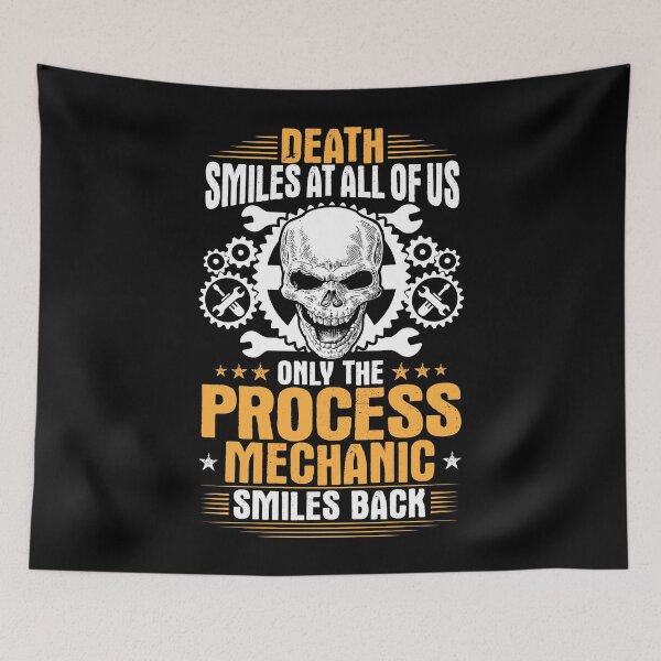 Item preview, Process Mechanic Death Smiles Gift Present designed and sold by Krautshirts.