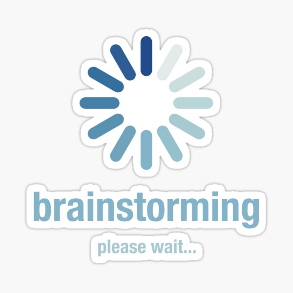 Item preview, Brainstorming please wait designed and sold by el-em-cee.