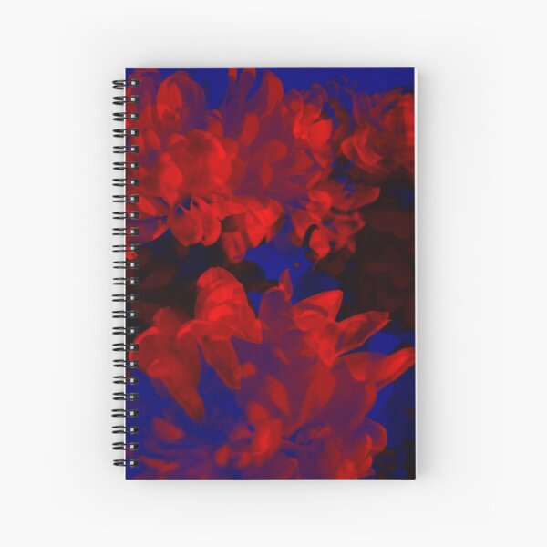 Red flowers Spiral Notebook