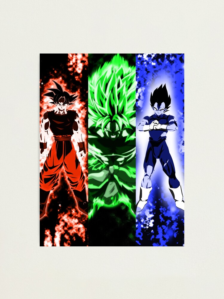 Goku, Vegeta, broly dbs | Photographic Print