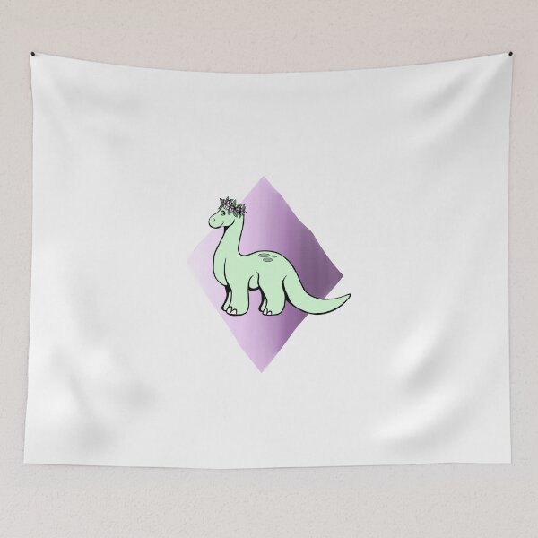Item preview, Brontosaurus with Flower Crown designed and sold by Killian Odom.