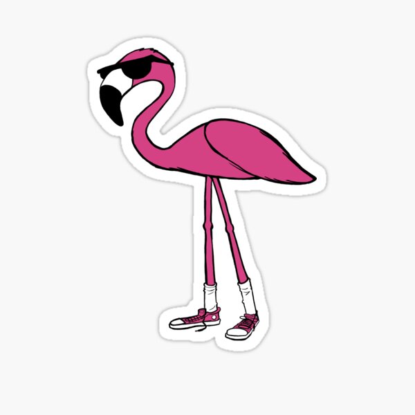 Black Flamingo Stickers Redbubble - roblox rapper hot small brain flamingo