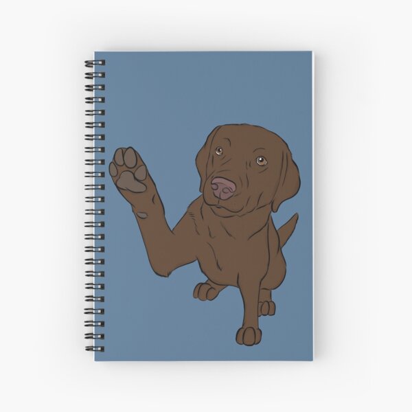 High Five Chocolate Labrador Cahier à spirale