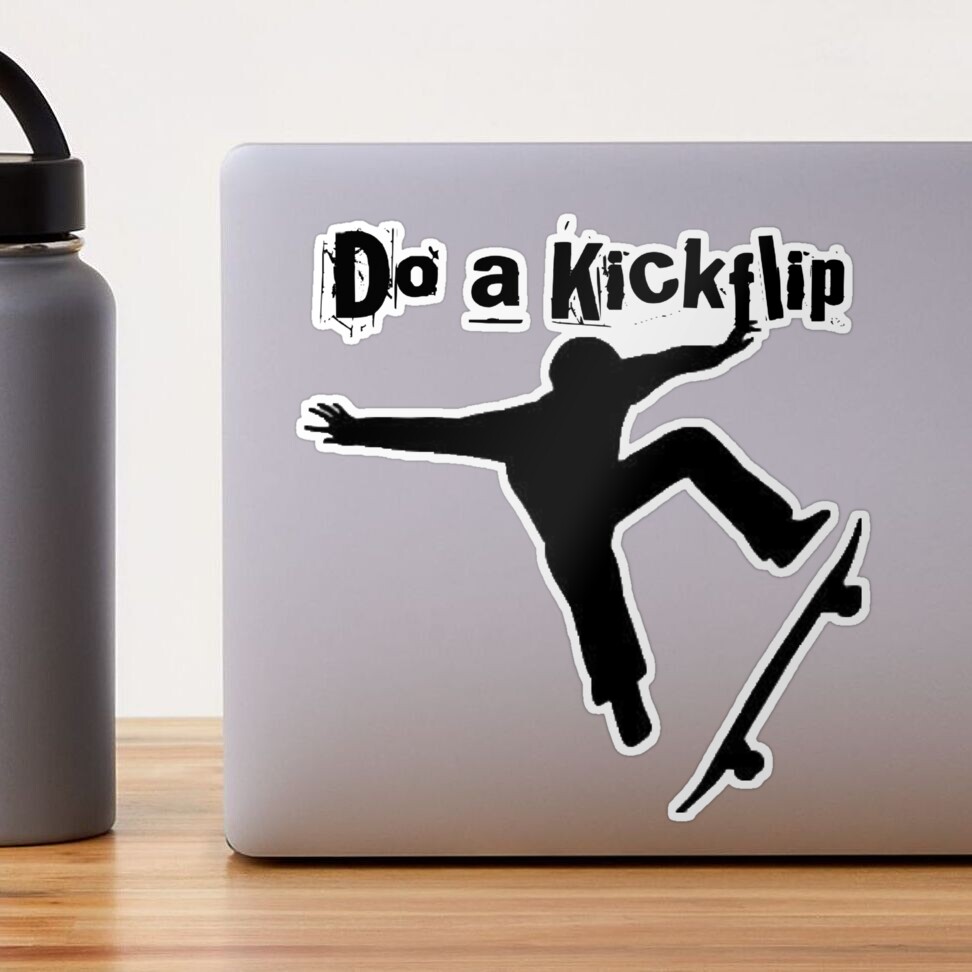 Do a kickflip  Sticker for Sale by T&L design Studios