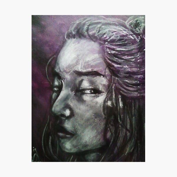 Item preview, Junie (grey portrait) designed and sold by YaebaArts.