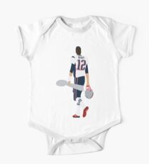 Tom Brady Walk Off With Lombardi Trophy Short Sleeve Baby One-Piece
