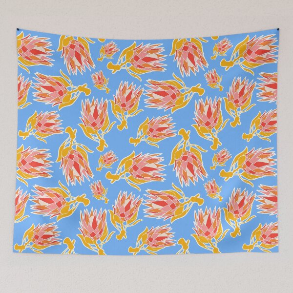 Item preview, Australian Native Floral Pattern - King Protea designed and sold by Annalee Beer.