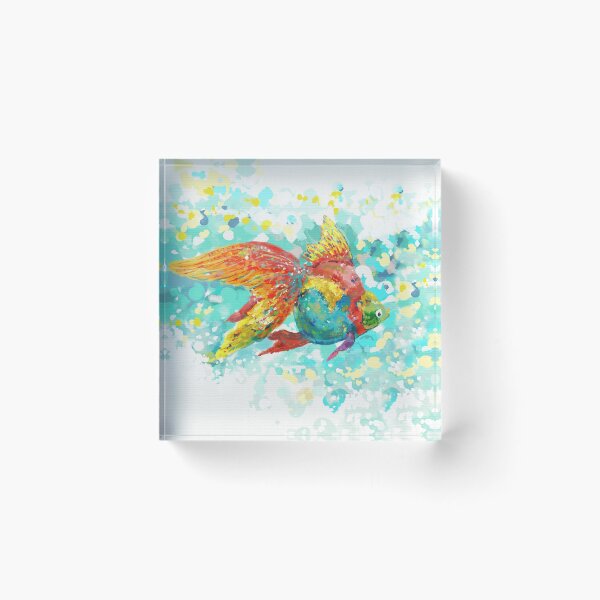 Item preview, gold fish illustration designed and sold by ufuksezgen.