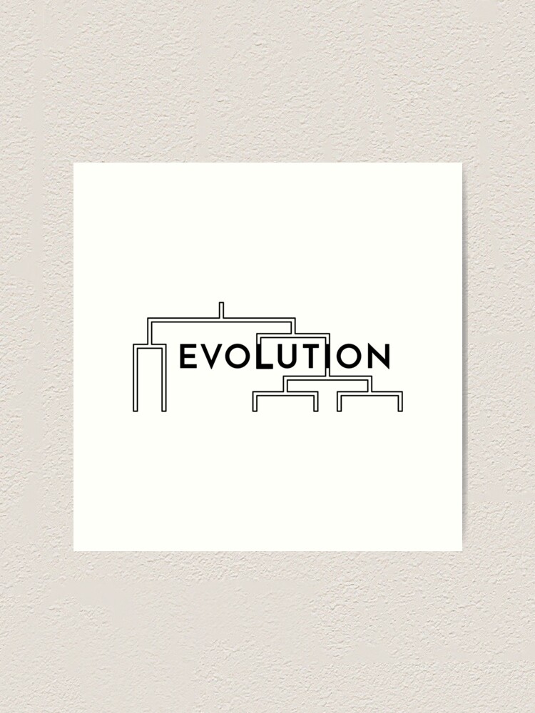 Alternate view of Evolution (Inverted) Art Print