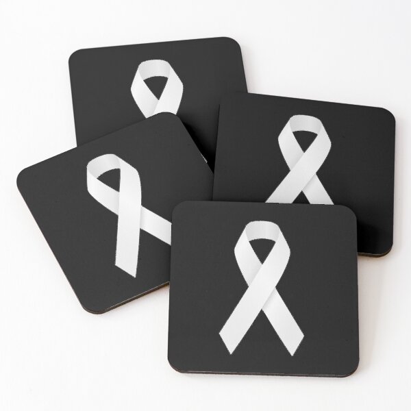 Item preview, White ribbon anti domestic violence / lung cancer designed and sold by headpossum.
