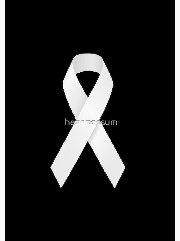 White ribbon anti domestic violence / lung cancer - White Ribbon