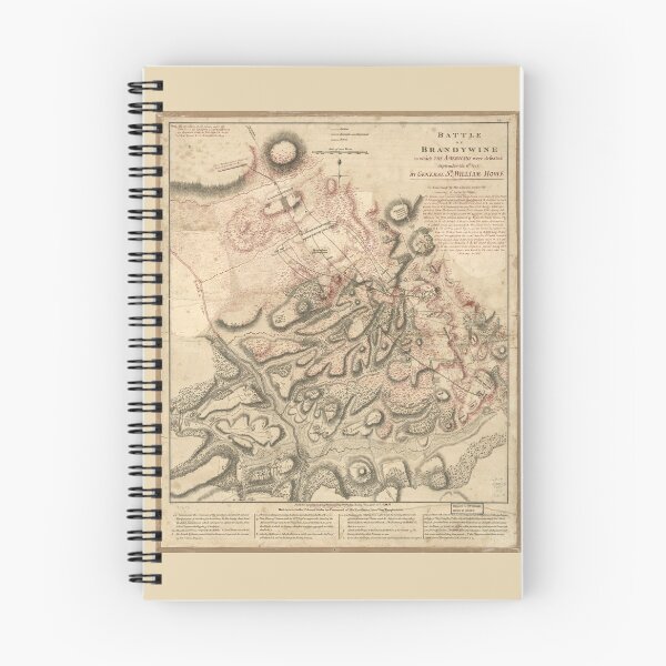 Item preview, Revolutionary War Battle of Brandywine Map September 11 1777 designed and sold by allhistory.