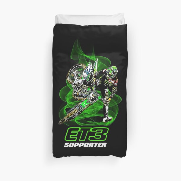 Eli Tomac ET3 Supporter Supercross et Motocross Champion Gift Design Housse de couette