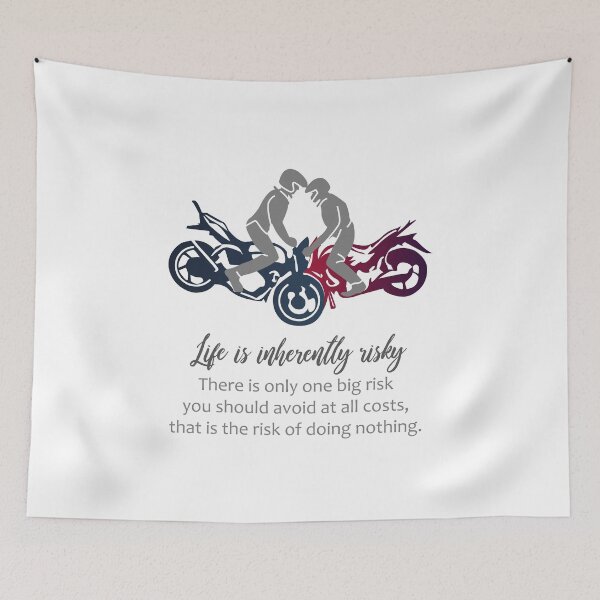 Item preview, Motorbikers performing stunts- Biker inspirational quotes designed and sold by Shawlin Islam.