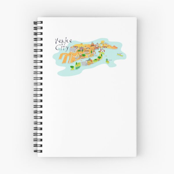Item preview, Venice Tourist Map Illustration designed and sold by ufuksezgen.