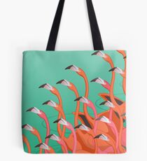 Fresko der Flamingos Tote Bag