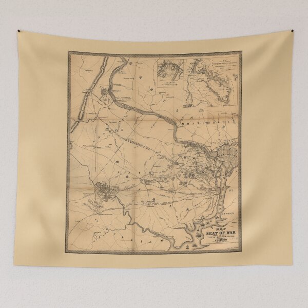 Item preview, Civil War Map of Battles Between July 18th 21st & Oct 21st 1861 designed and sold by allhistory.