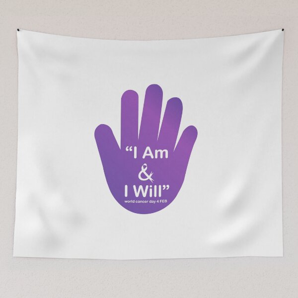 Item preview, I am and I will- World Cancer Day February 4th- Inspirational quote for campaign or empowerment designed and sold by Shawlin Islam.
