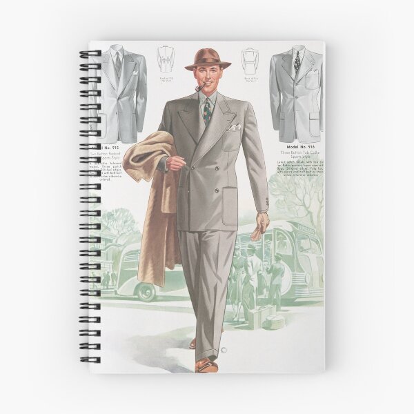 Item preview, Vintage 40s gentleman designed and sold by Vintage Designs +.