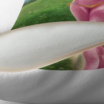 Alternate view of Pink Running Floor Pillow