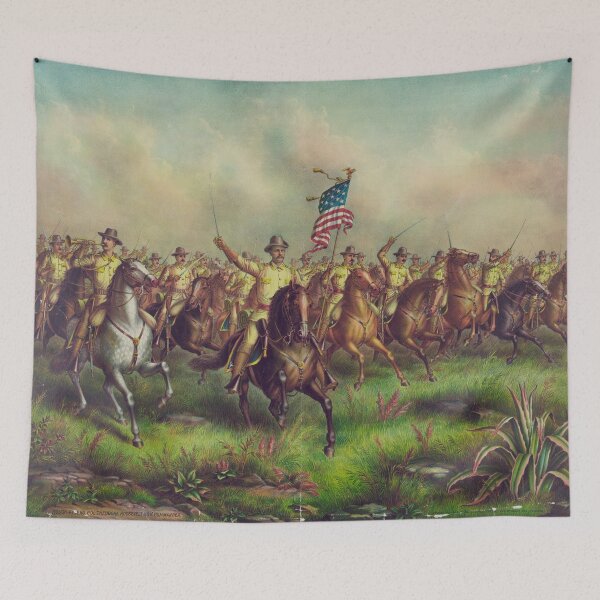 Item preview, Theodore Roosevelt and the Rough Riders Charging San Juan Hill designed and sold by allhistory.