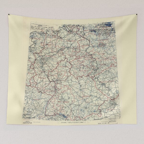 Item preview, May 18 1945 World War II HQ Twelfth Army Group situation map designed and sold by allhistory.