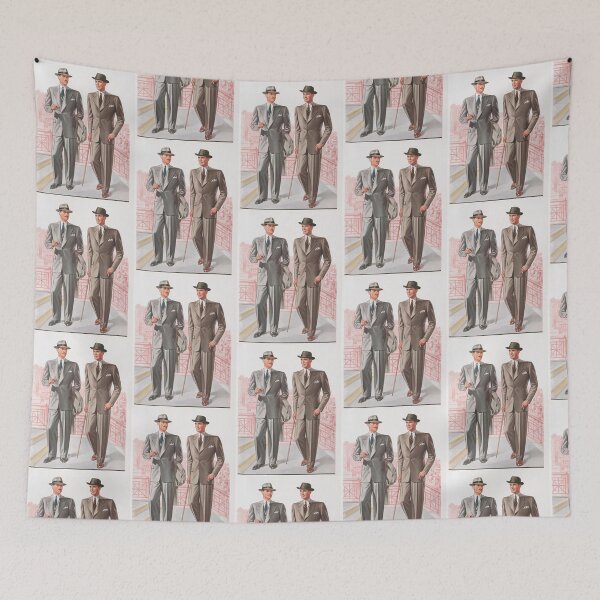 Item preview, Vintage 40s gents having a lark designed and sold by Vintage Designs +.