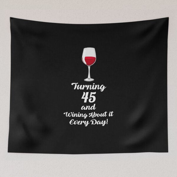 Item preview, Turning 45 And Wining About It Shirt Wine Lover 45th Birthday T-Shirt Great Gift for Mom or Aunt Short-Sleeve Jersey Tee designed and sold by Panda Branda.