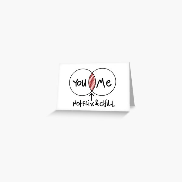 You Me Venn Diagram Greeting Card