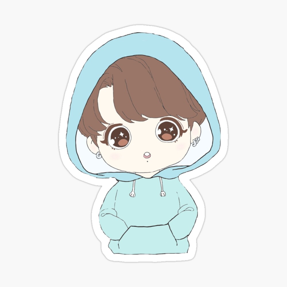 Iciaaa On Twitter  Anime Jungkook Chibi Fanart Bts Jungkook Transparent  PNG  1004x1200  Free Download on NicePNG