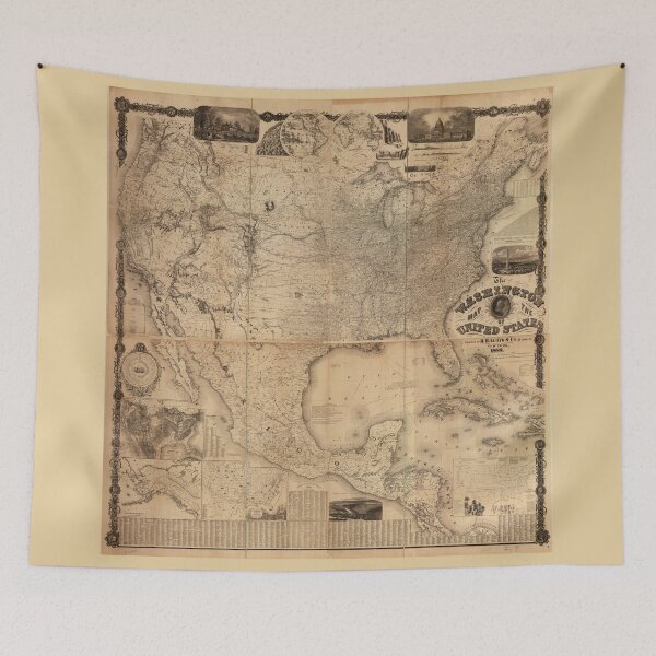 Item preview, El mapa de Washington de los Estados Unidos (1861) designed and sold by allhistory.
