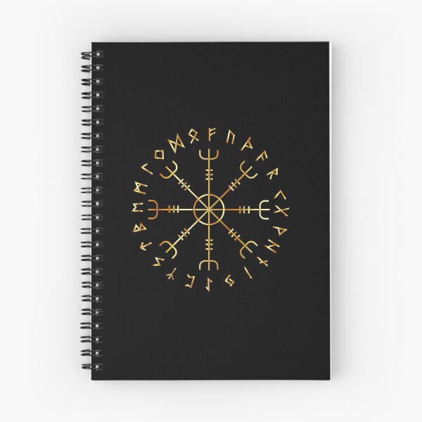 Item preview, Scandinavian Runic Alphabet with the Vegvisir-the Magic Navigation Compass of ancient Vikings designed and sold by Shawlin Islam.