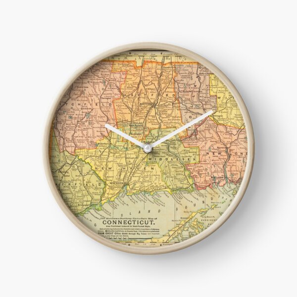 Item preview, Vintage map of Connecticut designed and sold by Vintage Designs +.