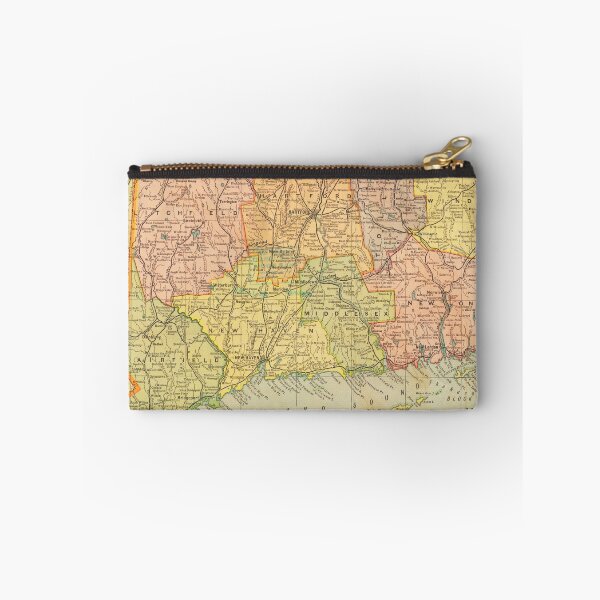 Item preview, Vintage map of Connecticut designed and sold by Vintage Designs +.