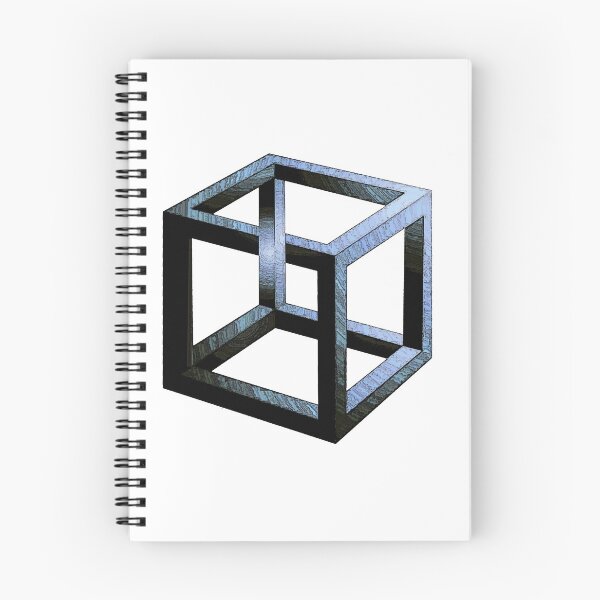 Item preview, impossible 3D cube blue illusion designed and sold by Andrea Harz.