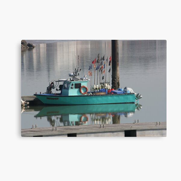 Item preview, Little Green Fishing Boat - Royan designed and sold by papillonbleu.