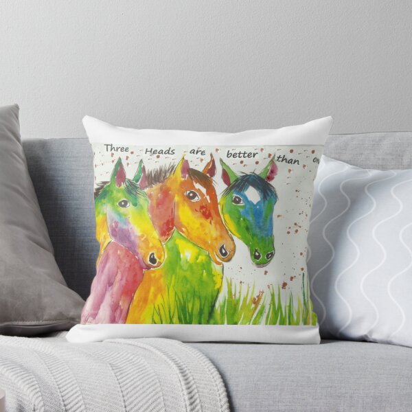 Item preview, Colourful Horses, "Three Heads are better than one!" designed and sold by Casimirasart.