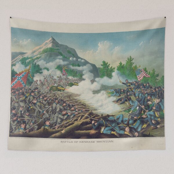 Item preview, Civil War Battle of Kenesaw Mountain June 27 1864 by Kurz & Allison designed and sold by allhistory.