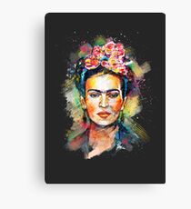 Frida Kahlo (Dark Edition) Canvas Print