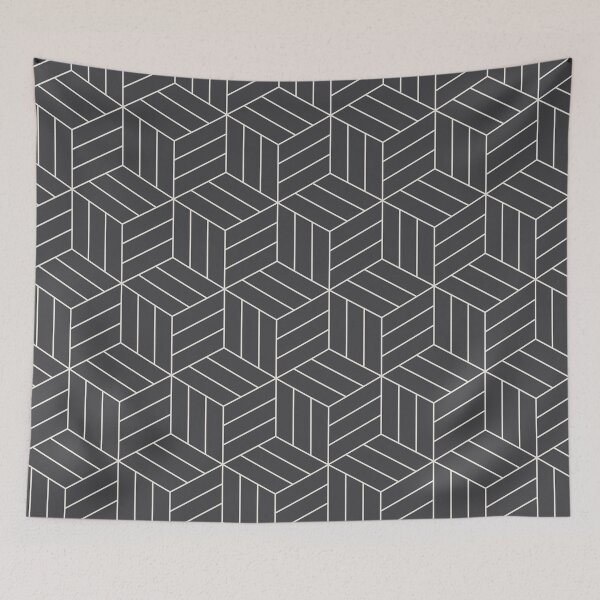 Item preview, Cubes Pattern Grey designed and sold by Yellow-Studio.