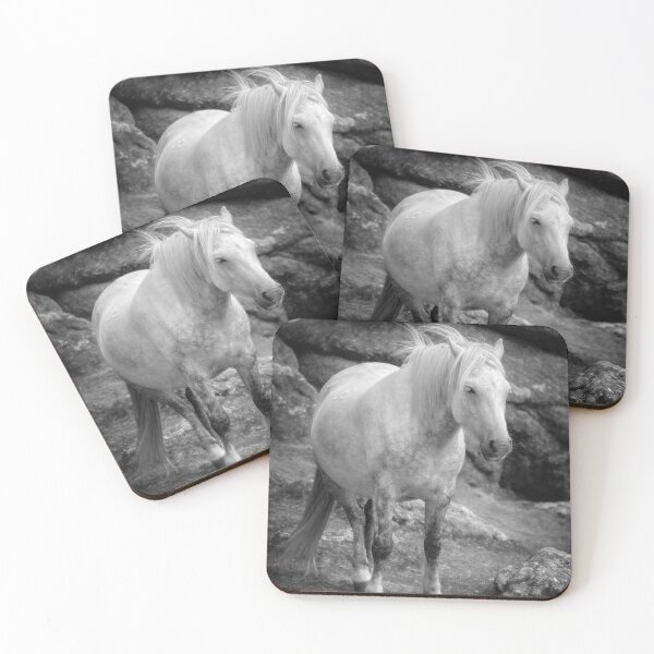 Item preview, Dartmoor pony, black and white designed and sold by Delphimages Art.