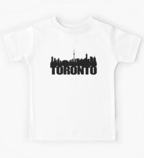 Toronto Skyline black Kids Tee