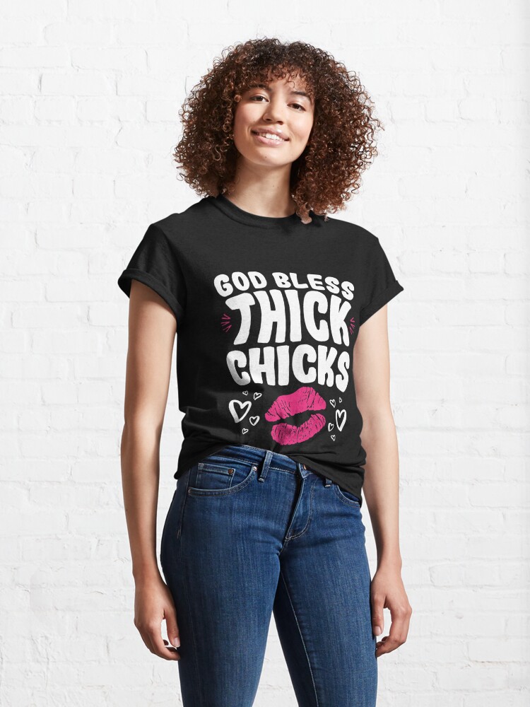 ginger billy god bless thick chicks t shirt