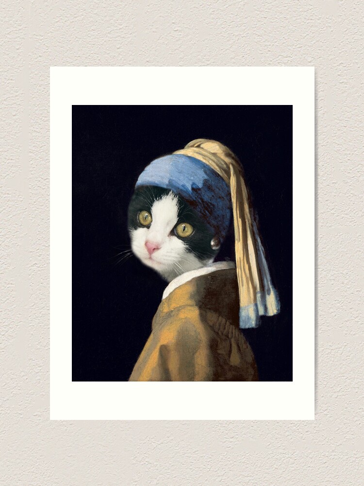 girl with pearl earring cat