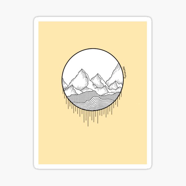 mountains Sticker