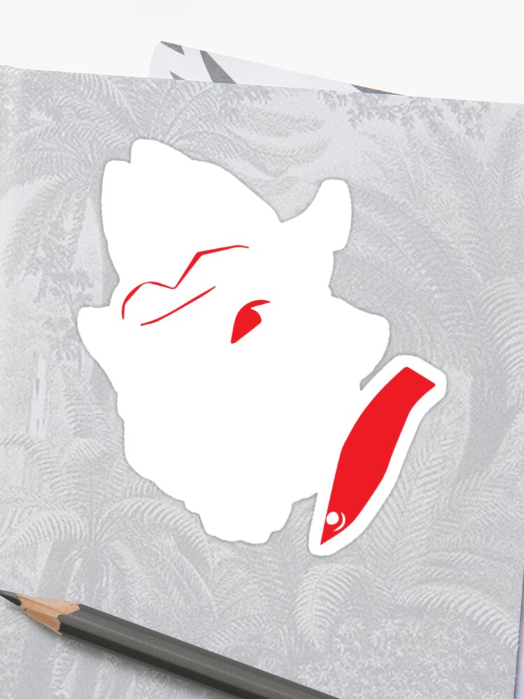 vector lycan werewolf skin black red white sticker - skin lycan fortnite png