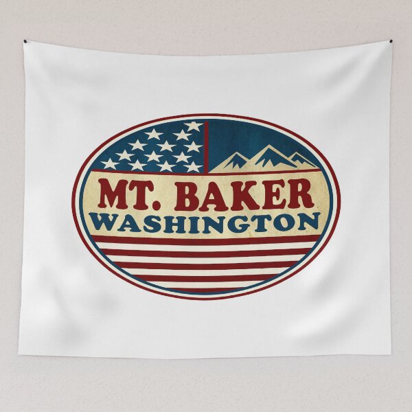Item preview, Snowboarding Mount Baker Skiing Washington Ski Mountains designed and sold by DESTINATIONS DECAL.