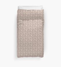 Rose doodle - fog and rose Duvet Cover