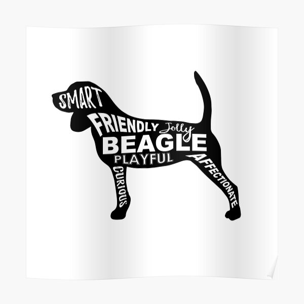 Posters Sur Le Theme Beagle Redbubble