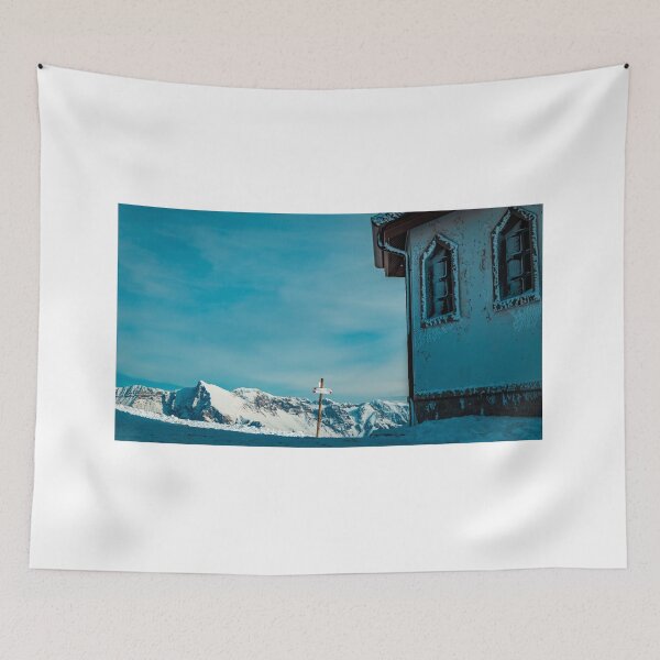 Item preview, The little chapel on the summit of Matajur in a cold winter day designed and sold by zakaz86.